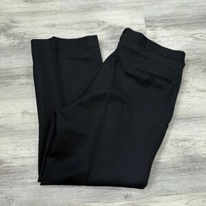 Men's Black‎ Dress Pants W38 L29 Easy Care Career Business Casual Trousers